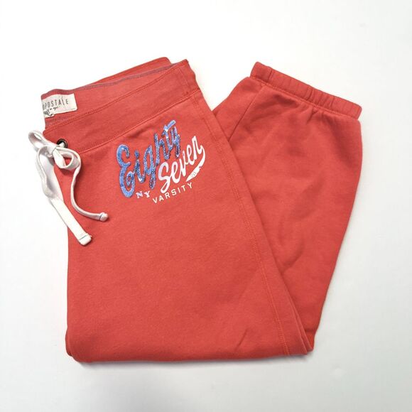 Aeropostale NYC Womens Medium Loungewear Coral Capri Sweats, Aero Womens‎ 457 - Picture 9 of 9